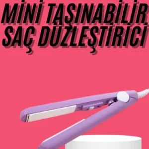 Saç Düzleştirici Pürüzsüz Parlaklık Seyahat Tipi Taşınabilir Seramik Kaplama