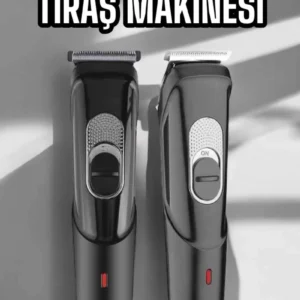 Saç Sakal Vücut Şarjlı Kablosuz Tıraş Makinesi Profesyonel Paslanmaz Çelik