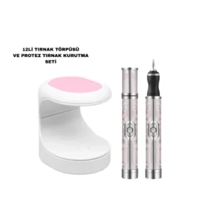 Protez Tırnak Kurutma Törpü Seti