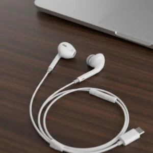 Type C Uyumlu Mikrofonlu Kulak İçi Kulaklık Konforlu Tasarım