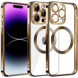 Newface İphone 13 Pro Max Kılıf Slot Silikon - Gold