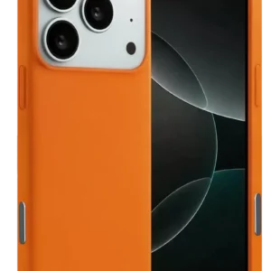 Newface Apple İphone 17 Pro Nano İçi Kadife Silikon - Turuncu