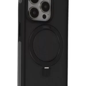 Joko İphone 15 Pro Zorda Airbag Magsafe Standlı Kapak - Siyah