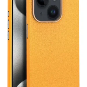 Joko İphone 15 Kılıf Wonder Deri Magsafe Kapak - Turuncu