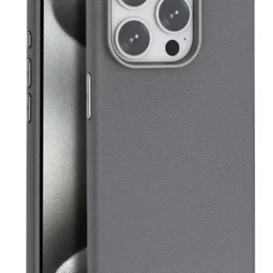 Joko İphone 15 Pro Kılıf Wonder Deri Magsafe Kapak - Titan Gri