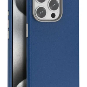 Joko İphone 15 Pro Kılıf Wonder Deri Magsafe Kapak - Lacivert