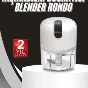 Mini Doğrayıcı Rondo Taşınabilir Mini El Blender Paslanmaz Çelik