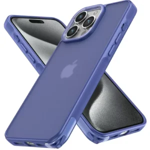 Newface İphone 15 Pro Kılıf Elegant Kapak - Açık Mavi