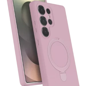 Newface Samsung Galaxy S24 Ultra Regal Magsafe Standlı Kapak - Açık Pembe