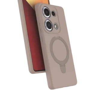 Newface Xiaomi Redmi Note 13 Pro 4g Regal Magsafe Standlı Kapak - Çöl Titanyum