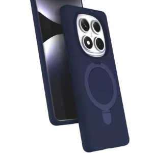 Newface Xiaomi Redmi Note 14 Pro 5g Regal Magsafe Standlı Kapak - Lacivert