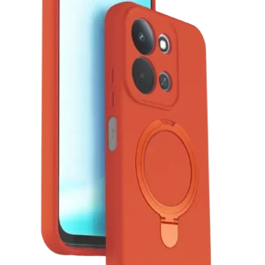 Newface Xiaomi Redmi 15c 4g Regal Magsafe Standlı Kapak - Turuncu