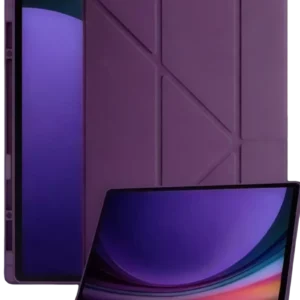 Newface Samsung Galaxy Tab A11 Kalemlikli Mars Tablet Kılıfı - Mürdüm