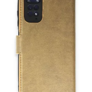 Newface Xiaomi Redmi Note 11 Pro Kılıf Trend S Plus Kapaklı Kılıf - Gold