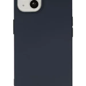 Newface İphone 14 Kılıf Nano İçi Kadife Silikon - Lacivert