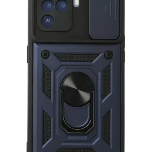 Newface Oppo Reno 5 Lite Kılıf Pars Lens Yüzüklü Silikon - Lacivert