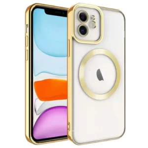 Newface İphone 11 Kılıf Kross Magneticsafe Kapak - Gold