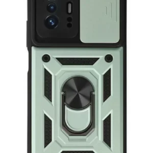 Newface Xiaomi Mi 11t Pro Kılıf Pars Lens Yüzüklü Silikon - Yeşil