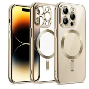 Newface İphone 13 Pro Max Kılıf Kross Magneticsafe Kapak - Gold