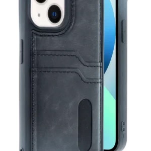 Newface İphone 14 Kılıf Sara Kartvizitli Deri Kılıf - Siyah