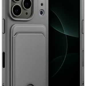 Newface Apple İphone 17 Pro Kelvin Kartvizitli Silikon - Gri