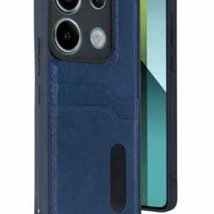 Newface Xiaomi Redmi 15c 4g Sara Kartvizitli Deri Kılıf - Lacivert