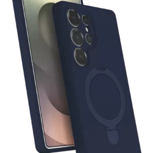 Newface Samsung Galaxy S24 Ultra Regal Magsafe Standlı Kapak - Lacivert