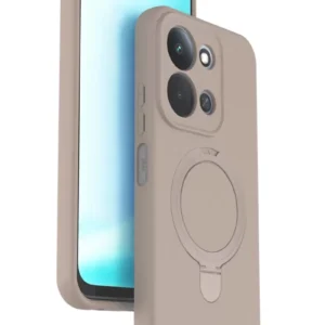 Newface Xiaomi Redmi 15c 4g Regal Magsafe Standlı Kapak - Çöl Titanyum