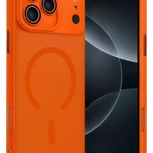 Newface Apple İphone 17 Pro Max Jota Lensli Magsafe Kapak - Turuncu