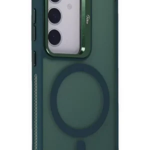 Joko Samsung Galaxy S24 Flet Lens Magsafe Kapak - Koyu Yeşil