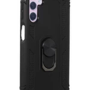 Newface Samsung Galaxy A24 4g Kılıf Sofya Yüzüklü Silikon Kapak - Siyah