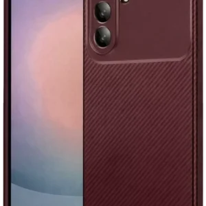 Newface Samsung Galaxy A26 Kılıf Auto Focus Karbon Kapak - Bordo