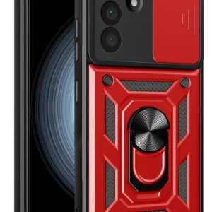 Newface Samsung Galaxy A37 5g Pars Lens Yüzüklü Silikon - Kırmızı