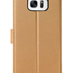 Newface Samsung Galaxy S7 Edge Trend S Plus Kapaklı Kılıf - Gold