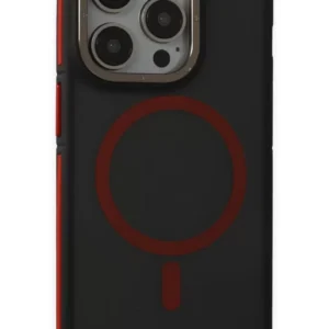 Joko İphone 15 Pro Max Rocky Magsafe Kapak - Siyah-kırmızı