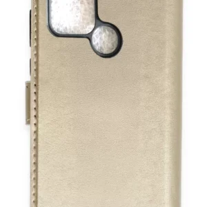 Newface İnfinix Hot 10 Kılıf Trend S Plus Kapaklı Kılıf - Gold