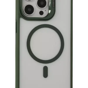 Joko İphone 15 Pro Max Kılıf Roblox Lens Magsafe Standlı Kapak - Koyu Yeşil