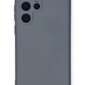 Newface Samsung Galaxy S24 Ultra Kılıf Nano İçi Kadife Silikon - Gri