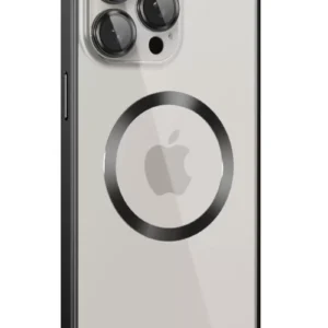 Joko İphone 15 Pro Max Kılıf Metal Bumper Magneticsafe Kapak - Siyah