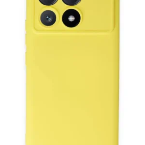 Newface Xiaomi Poco X6 Pro Kılıf Nano İçi Kadife Silikon - Sarı