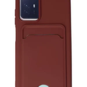 Newface Xiaomi Redmi Note 12s Kılıf Kelvin Kartvizitli Silikon - Bordo