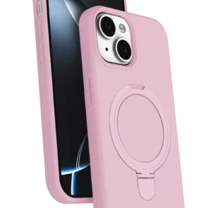 Newface Apple İphone 15 Plus Regal Magsafe Standlı Kapak - Açık Pembe