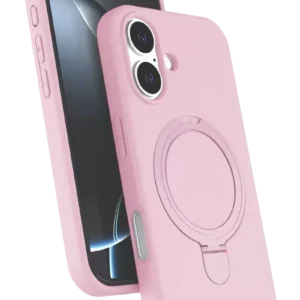 Newface Apple İphone 17 Regal Magsafe Standlı Kapak - Açık Pembe