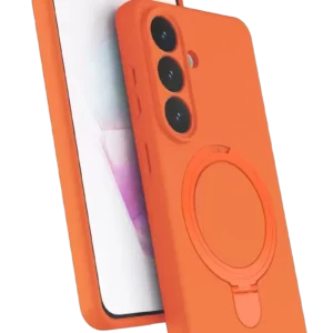 Newface Samsung Galaxy S26 Regal Magsafe Standlı Kapak - Turuncu