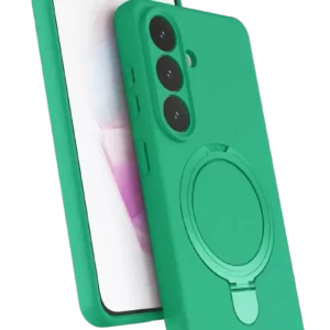 Newface Samsung Galaxy S26 Regal Magsafe Standlı Kapak - Yeşil