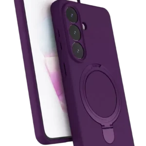 Newface Samsung Galaxy S26 Plus Regal Magsafe Standlı Kapak - Derin Mor