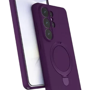Newface Samsung Galaxy S26 Ultra Regal Magsafe Standlı Kapak - Derin Mor
