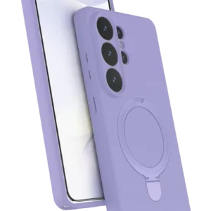 Newface Samsung Galaxy S26 Ultra Regal Magsafe Standlı Kapak - Lila