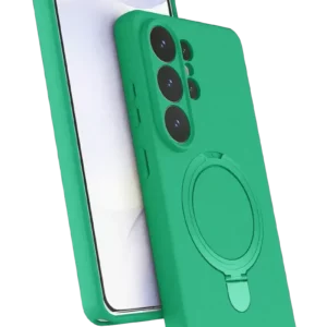Newface Samsung Galaxy S26 Ultra Regal Magsafe Standlı Kapak - Yeşil