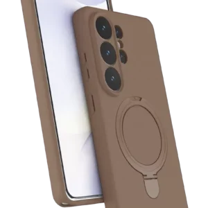 Newface Samsung Galaxy S26 Ultra Regal Magsafe Standlı Kapak - Çöl Titanyum